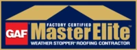 GAF Master Elite certified roofing contractor logo